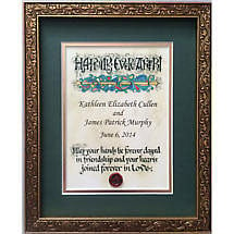 Personalized Irish Wedding Blessing Celtic Artwork Framed Print Product Image