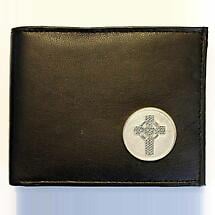 Irish Wallet - Leather Celtic Knotwork Cross Wallet Product Image