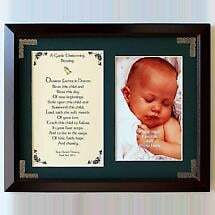 Personalized A Gaelic Christening Blessing Photo Verse Framed Print Product Image