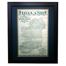 Clans & Baronies of Ireland - Matted and Framed Print Product Image