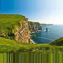 Cliffs of Moher Green Fields Irish Landscape Photographic Print Product Image