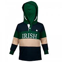Alternate image for Croker Kids Irish Hooded Rugby Jersey