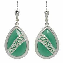 Trinity Earrings - Green Onyx Product Image