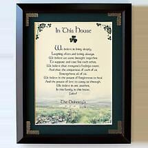 Personalized In This House Framed Print Product Image