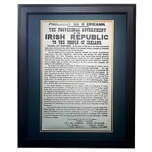 Irish Proclamation of Independence - Matted and Framed Print Product Image