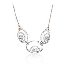 Jean Butler Jewelry Irish Necklace - Sterling Silver Irish Shamrock and Primrose Irish Necklace Product Image