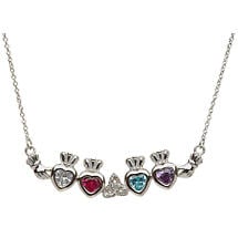Alternate image for SALE | Sterling Silver Mother's Family Necklace - Trinity Knot MARCH