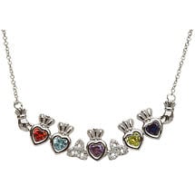 Sterling Silver Mother's Family Necklace - Trinity Knot Product Image