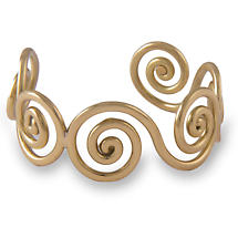 Grange Irish Jewelry - Gold Tone Celtic Spiral Bangle Product Image