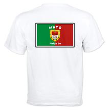 Alternate image for Irish T-Shirt - Irish County T-Shirt  Left Chest - White