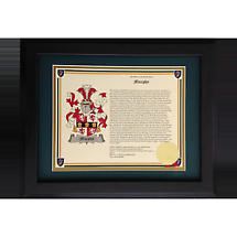 Coat of Arms and History Framed (Landscape) Product Image