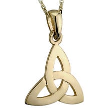 Celtic Pendant - 14k Yellow Gold Trinity Knot Pendant with Chain Product Image