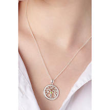 Alternate image for Celtic Pendant - Sterling Silver Tree Of Life Trinity Knot Pendant with Chain