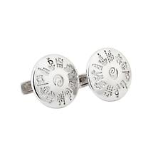 Alternate image for Irish Cufflinks - Sterling Silver History of Ireland Round Cufflinks