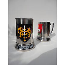 Personalized Irish Coat of Arms Stainless Steel Stein Product Image