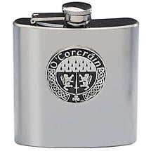 Personalized Irish Coat of Arms Flask Product Image