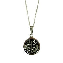 Irish Necklace - Personalized Irish Coat of Arms Silver Pendant Product Image