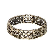 Irish Bracelet - Bronze tone Book of Kells Stretch Celtic Bracelet Product Image