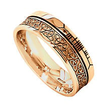 Alternate image for Celtic Ring - Comfort Fit 'Faith' Trinity Knot Irish Wedding Band