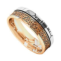 Alternate image for Celtic Ring - Comfort Fit 'Faith' Trinity Knot Irish Wedding Band