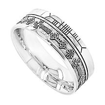 Alternate image for Celtic Ring - Comfort Fit 'Faith' Celtic Cross Irish Wedding Band