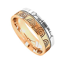 Alternate image for Irish Rings - Comfort Fit Faith Newgrange Wedding Band