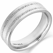 Irish Wedding Ring - Ladies Gold Twin Celtic Knot Wedding Band Product Image