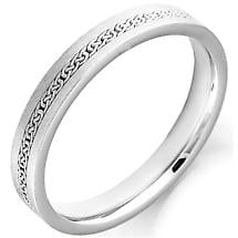 Irish Wedding Ring - Ladies Celtic Knot Gold Irish Wedding Band Product Image