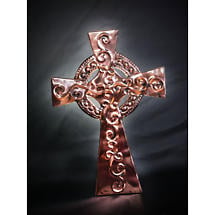 Copper Celtic Cross Wall Plaque Product Image
