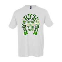 Alternate image for Irish T-Shirt | Luck of the Irish Horseshoe Tee