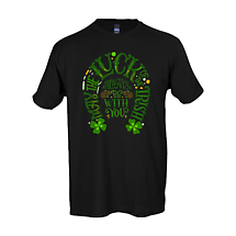 Alternate image for Irish T-Shirt | Luck of the Irish Horseshoe Tee