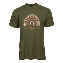 Alternate image for Irish T-Shirt | Irish Blessings Rainbow Tee