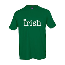 Irish T-Shirt | Irish with Shamrock Tee Product Image