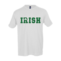 Irish T-Shirt | Plaid Irish Shamrock Tee Product Image
