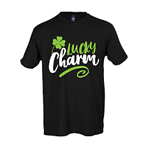Irish T-Shirt | Shamrock Lucky Charm Tee Product Image