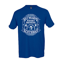 Irish T-Shirt | Kilt Wearing Whisky Drinking Scotsman Tee Product Image