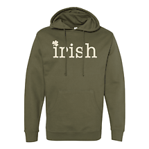 Irish Sweatshirt | Irish Shamrock Unisex Hooded Sweatshirt Product Image