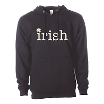 Alternate image for Irish Sweatshirt | Irish Shamrock Unisex Hooded Sweatshirt