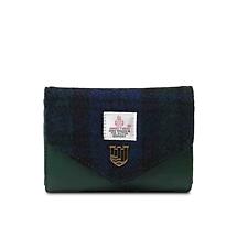 Celtic Tweed Purse | Blackwatch Tartan Harris Tweed® Ladies Clasp Purse Product Image