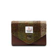 Celtic Tweed Purse | Chestnut Tartan Harris Tweed® Ladies Clasp Purse Product Image