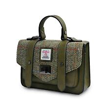 Alternate image for Celtic Tweed Handbag | Chestnut Herringbone Harris Tweed® Mini Satchel