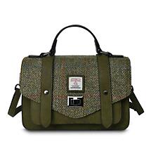 Alternate image for Celtic Tweed Handbag | Chestnut Herringbone Harris Tweed® Large Satchel