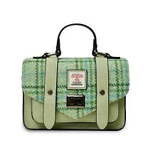 Alternate image for Celtic Tweed Handbag | Mint Check Harris Tweed® Mini Satchel