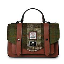 Celtic Tweed Handbag | Chestnut Tartan Harris Tweed® Medium Satchel Product Image