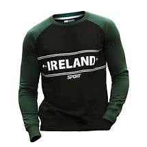 Irish Sweatshirt | Green & Black Ireland Sport Crew Neck Sweatshirt Product Image