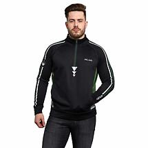 Irish Sweatshirt | Green & Black Reflective Half Zip Training Sweatshirt Product Image