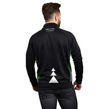 Alternate image for Irish Sweatshirt | Green & Black Reflective Half Zip Training Sweatshirt