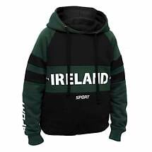 SALE | Irish Sweatshirt | Green & Black Ireland Sport Kids Hooded Sweatshirt Product Image