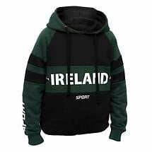 Alternate image for Irish Sweatshirt | Green & Black Ireland Sport Kids Hooded Sweatshirt