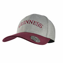Irish Hats | Guinness Grey and Maroon Bottle Opener Cap Product Image